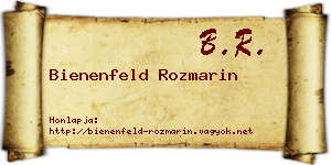 Bienenfeld Rozmarin névjegykártya